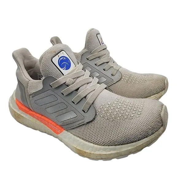 Adidas NASA Ultra Boost Kids Size 1 Gray Low Top Lace Up Athletic Shoes - FZ2927
