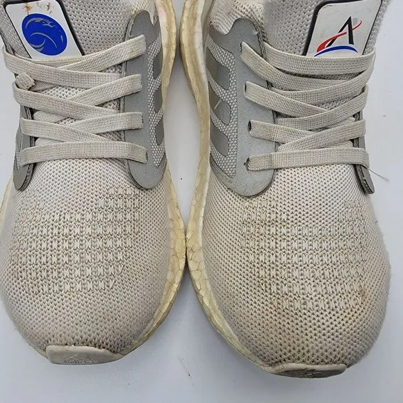 Adidas NASA Ultra Boost Kids Size 1 Gray Low Top Lace Up Athletic Shoes - FZ2927