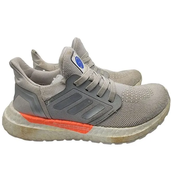 Adidas NASA Ultra Boost Kids Size 1 Gray Low Top Lace Up Athletic Shoes - FZ2927