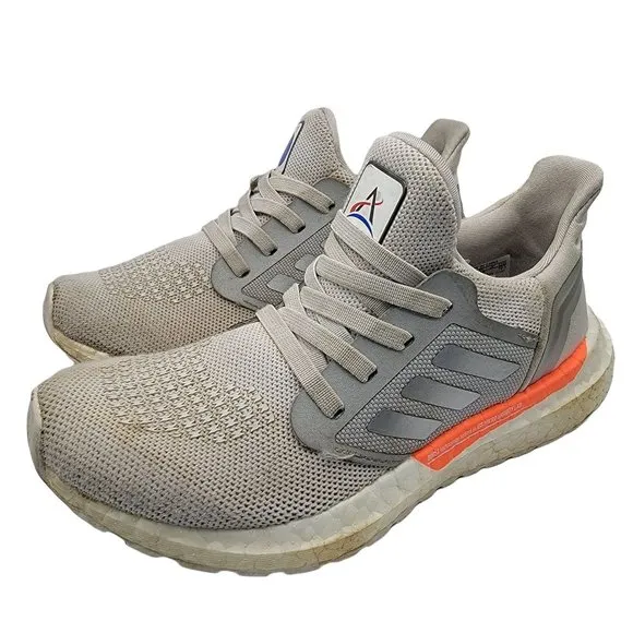 Adidas NASA Ultra Boost Kids Size 1 Gray Low Top Lace Up Athletic Shoes - FZ2927