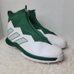 adidas Nasty 2 Mens Size 17 Football Cleat White/Green High Top Shoes Like New