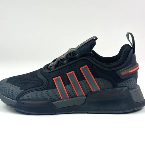 Adidas Originals NMD V3 Black Solar Orange Athletic Shoes Sneakers FZ6497