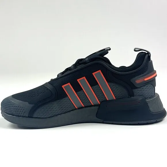 Adidas Originals NMD V3 Black Solar Orange Athletic Shoes Sneakers FZ6497