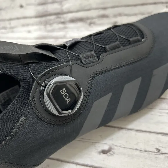 adidas Parley x The Road BOA Black Cycling Shoes Men's Size 9.5 GW6266 NEW