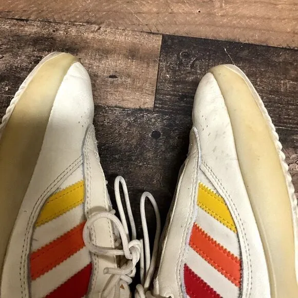 Adidas PUIG mens shoes size 8.5 US cream yellow orange red skate