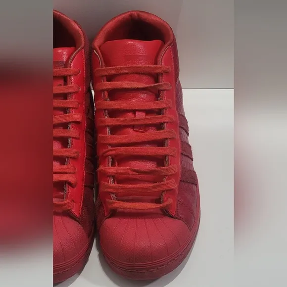 Adidas Red High-Top Sneakers