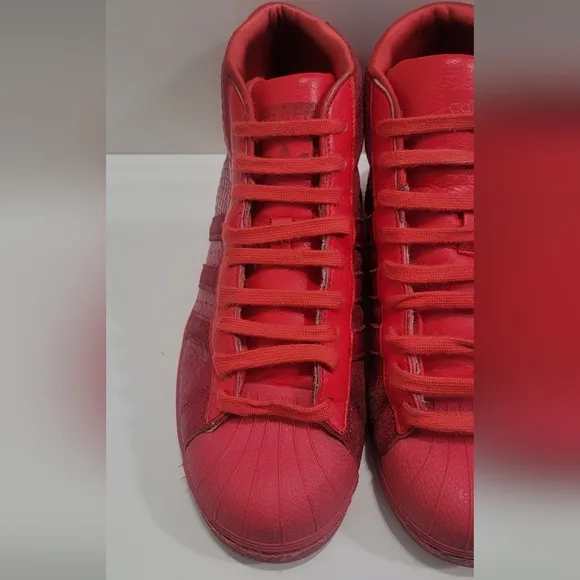 Adidas Red High-Top Sneakers