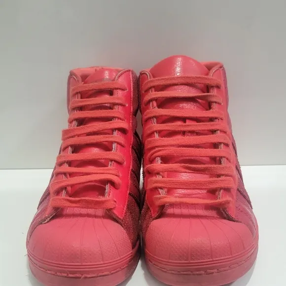 Adidas Red High-Top Sneakers