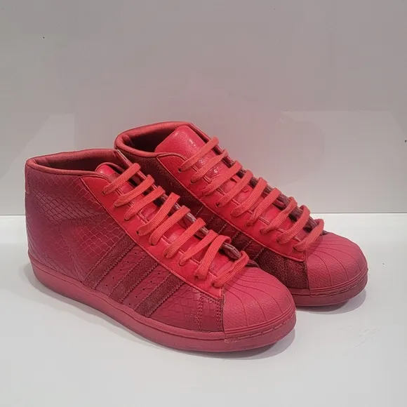Adidas Red High-Top Sneakers