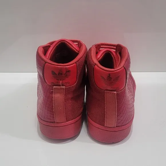 Adidas Red High-Top Sneakers