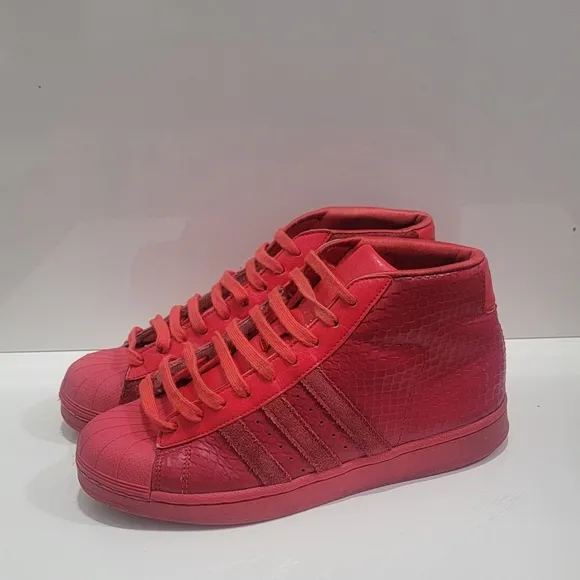 Adidas Red High-Top Sneakers