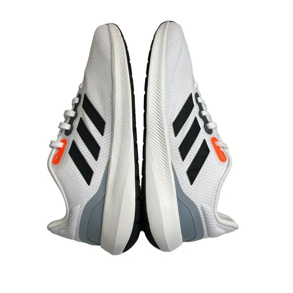 Adidas Runfalcon 3.0 Mens Athletic Trail Shoes Size 11 White/Orange/Gray
