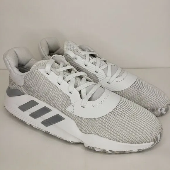 Adidas Sm Pro Bounce Men's White Gray Low Top Shoes EF9663 Size 13 NEW🛒