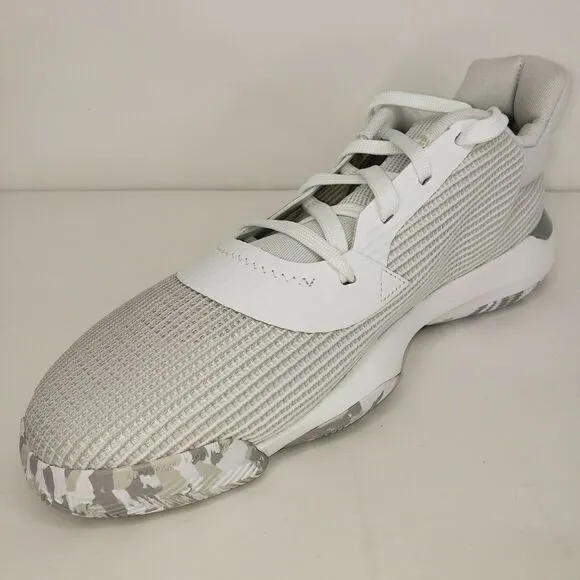 Adidas Sm Pro Bounce Men's White Gray Low Top Shoes EF9663 Size 13 NEW🛒