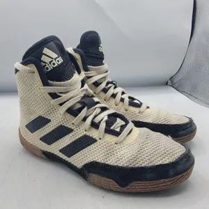 adidas Tech Fall 2.0 Kids Size 3.5 Chalk White Black Gum Wrestling Shoes FU8172