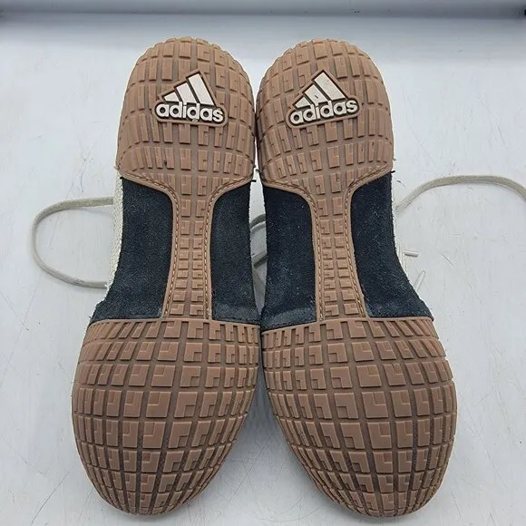 adidas Tech Fall 2.0 Kids Size 3.5 Chalk White Black Gum Wrestling Shoes FU8172