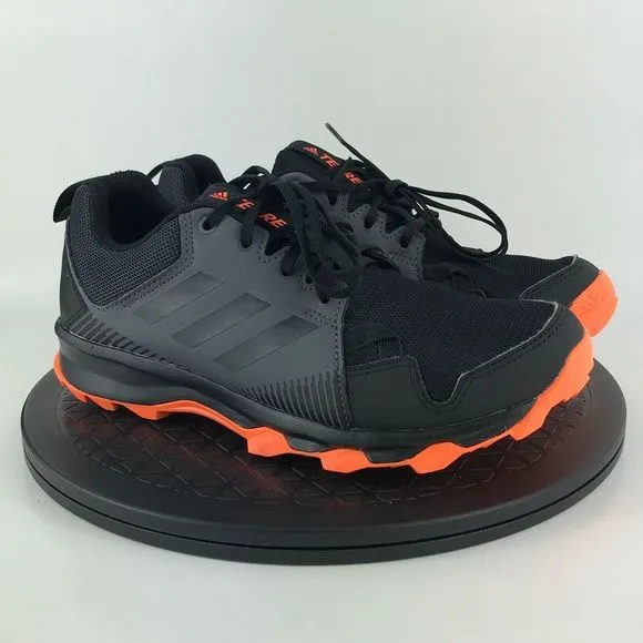 Adidas Terrex Tracerocker Black/Orange Trail Running Shoes AC7948 Men's Size 7