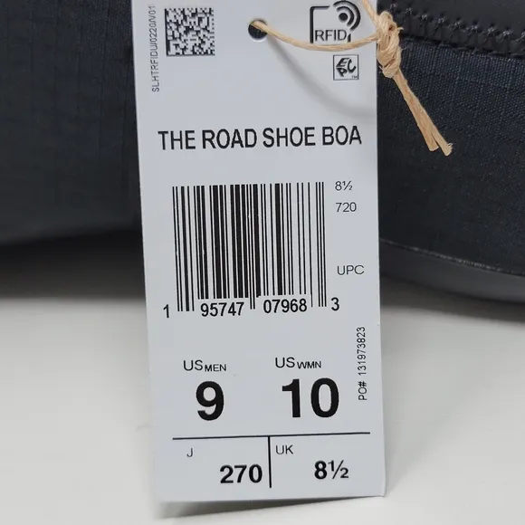 Adidas The Road BOA Cycling Shoes HQ6713 Black White Mens Size 9 Womens 10 New