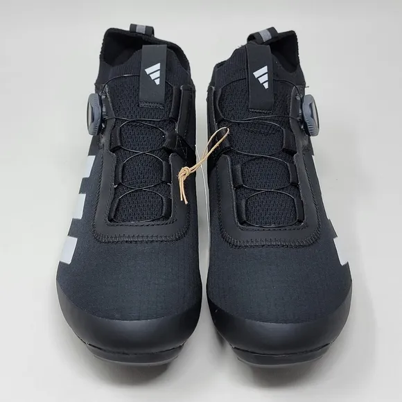 Adidas The Road BOA Cycling Shoes HQ6713 Black White Mens Size 9 Womens 10 New