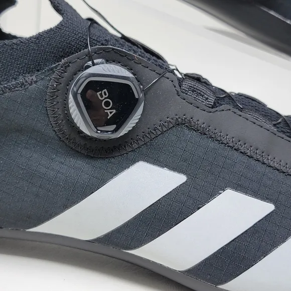 Adidas The Road BOA Cycling Shoes HQ6713 Black White Mens Size 9 Womens 10 New