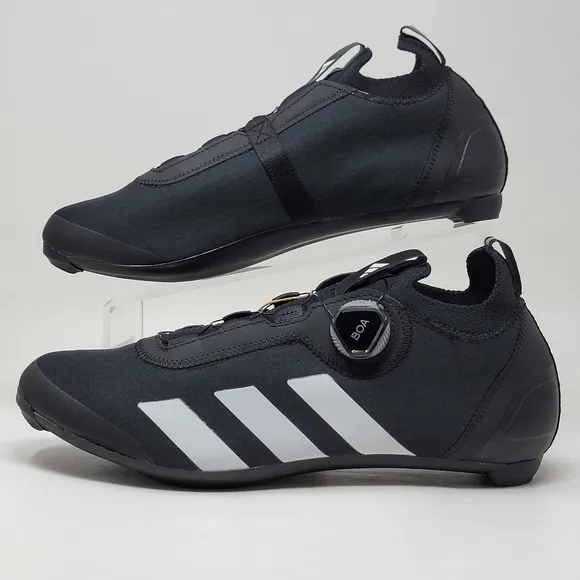 Adidas The Road BOA Cycling Shoes HQ6713 Black White Mens Size 9 Womens 10 New