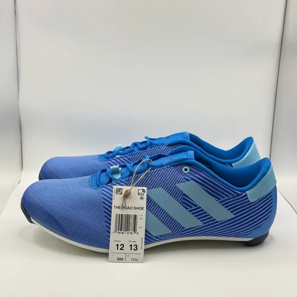Adidas The Road Shoes Mens Size 12 Women’s 13 Blue Rush Cycling Road Shoes