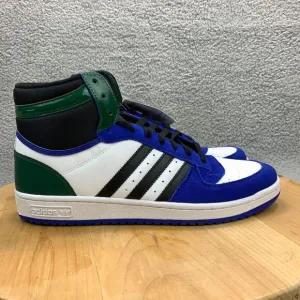 Adidas Top Ten RB Mens Size 13 Shoes White Blue Green Basketball Sneakers NEW