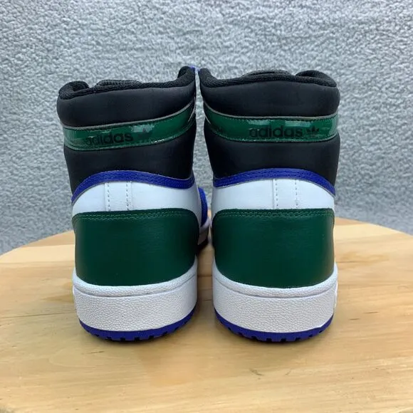 Adidas Top Ten RB Mens Size 13 Shoes White Blue Green Basketball Sneakers NEW