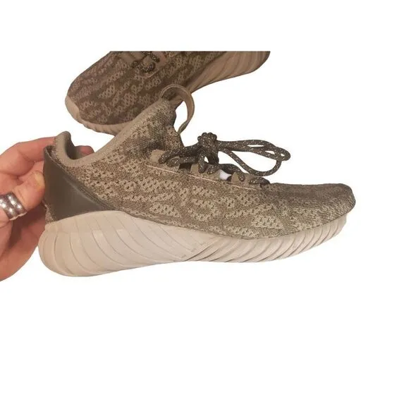 Adidas Tubular Doom Sock PK J Lace Up Green Sneakers Shoes Size 6