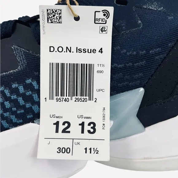 Adidas Unisex-Adult D.o.n. Issue 4 Basketball Shoes Navy/White/Black Mens Sz 12