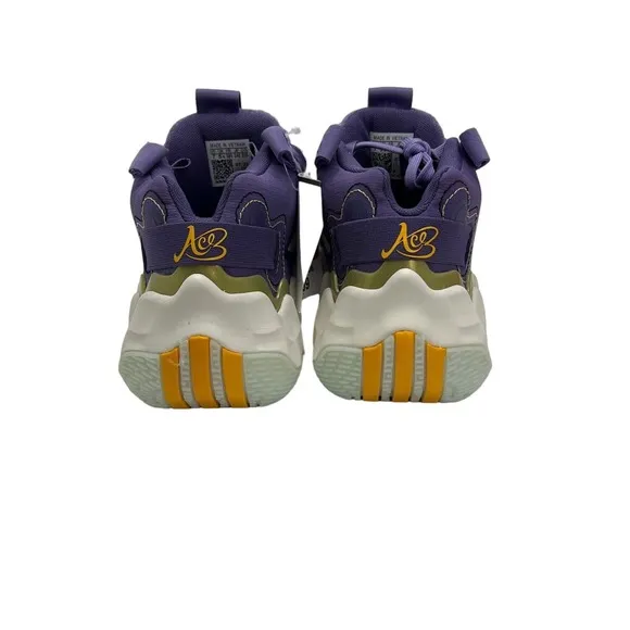 Adidas Women's Purple/Grey Exhibit B Candace Parker Mid Basketball Shoes Size 7