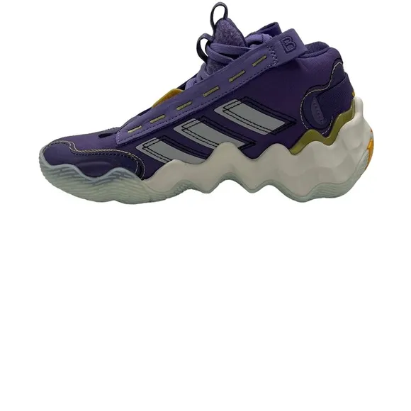 Adidas Women's Purple/Grey Exhibit B Candace Parker Mid Basketball Shoes Size 7