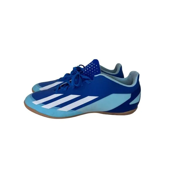 Adidas X Crazyfast.4 Indoor‎ Soccer Shoes IE1585 Blue Men's Size 12