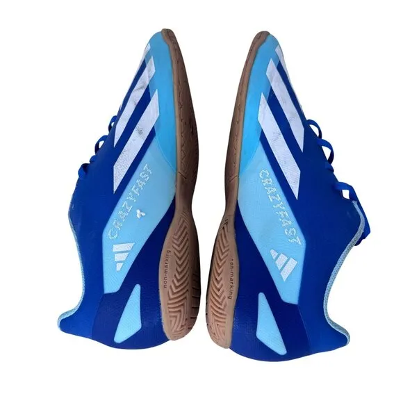 Adidas X Crazyfast.4 Indoor‎ Soccer Shoes IE1585 Blue Men's Size 12