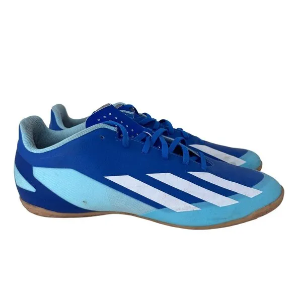 Adidas X Crazyfast.4 Indoor‎ Soccer Shoes IE1585 Blue Men's Size 12