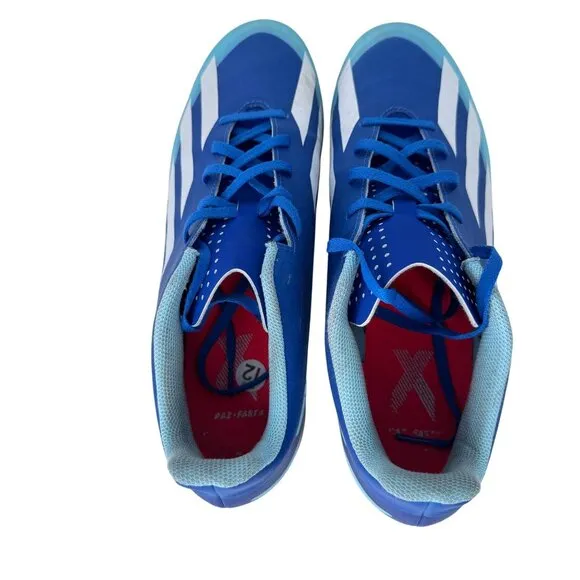 Adidas X Crazyfast.4 Indoor‎ Soccer Shoes IE1585 Blue Men's Size 12
