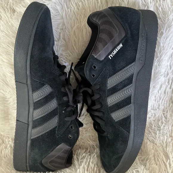 adidas x Spitfire Tyshawn Mid Black &amp; Grey Skate Shoes #HQ9792