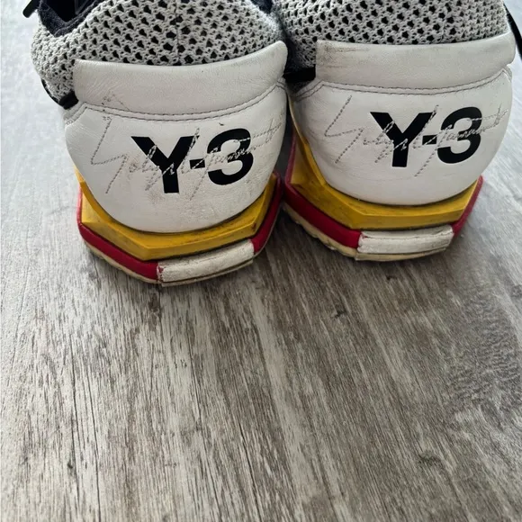 Adidas Y-3 Yohjo Yamamoto Harigane Red Black White Sneaker US 11.5 See Below