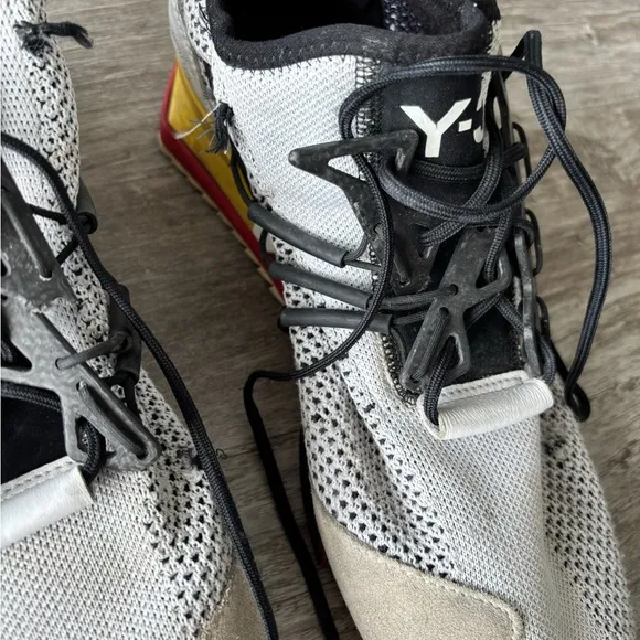 Adidas Y-3 Yohjo Yamamoto Harigane Red Black White Sneaker US 11.5 See Below