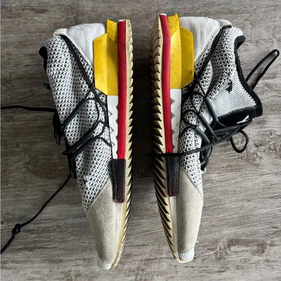Adidas Y-3 Yohjo Yamamoto Harigane Red Black White Sneaker US 11.5 See Below