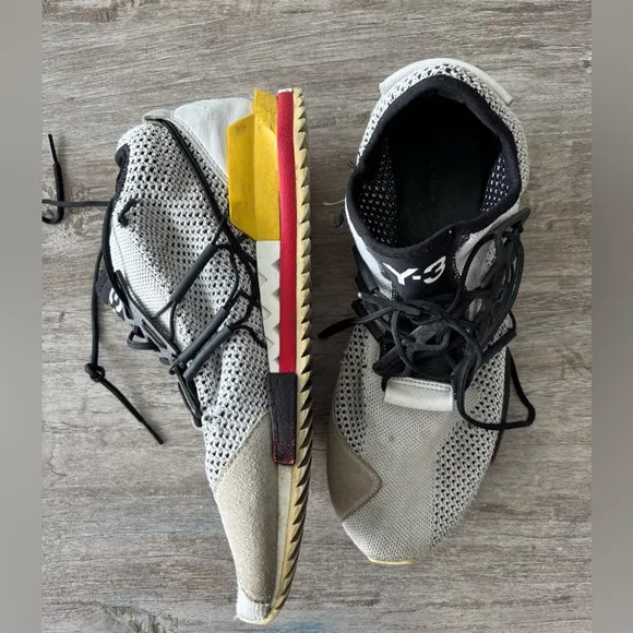 Adidas Y-3 Yohjo Yamamoto Harigane Red Black White Sneaker US 11.5 See Below