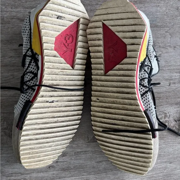 Adidas Y-3 Yohjo Yamamoto Harigane Red Black White Sneaker US 11.5 See Below