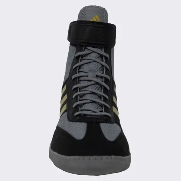 Adidas Combat Speed 5 Men's 13 Grey Black Metallic Gold Wrestling Shoes TF2902