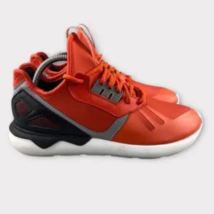 ADIDAS ORIGINALS TUBULAR Shoes Runner Orange Black Sneakers Mens 9 Lace‎ Up
