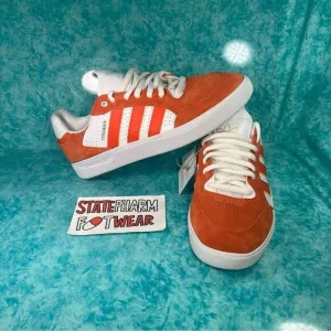 Adidas Tyshawn Low White Orange Men’s Suede Cushioned Skate Shoes Sneakers