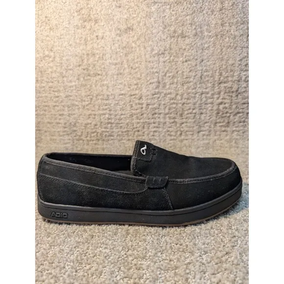 Adio Skate Shoes Mens 7 Black Leather Upper 71234863A Vintage