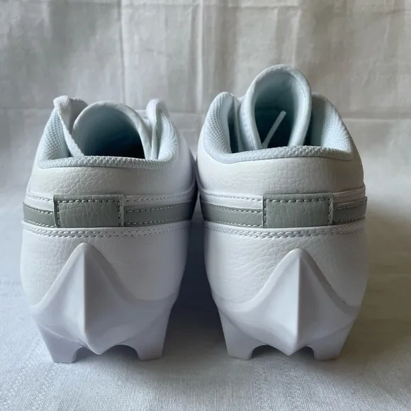 Air Jordan 1 Low TD Football Cleats White Grey Fog Size 11 FJ6245-101