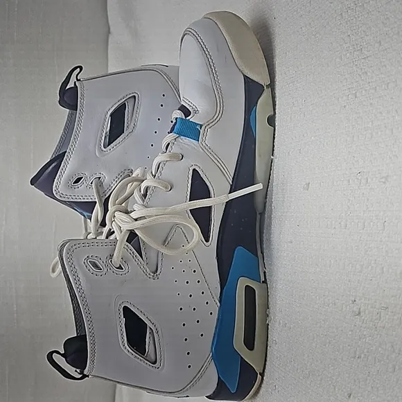 Air Jordan Flight Club '91 White Blue Lagoon Grand Purple Hi-Top Shoes Size 5Y