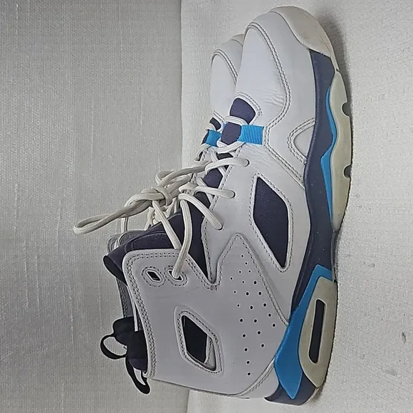 Air Jordan Flight Club '91 White Blue Lagoon Grand Purple Hi-Top Shoes Size 5Y