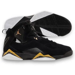 Air Jordan True Flight Black Gold Mens Basketball Shoes Size 11.5 342964 072 NEW